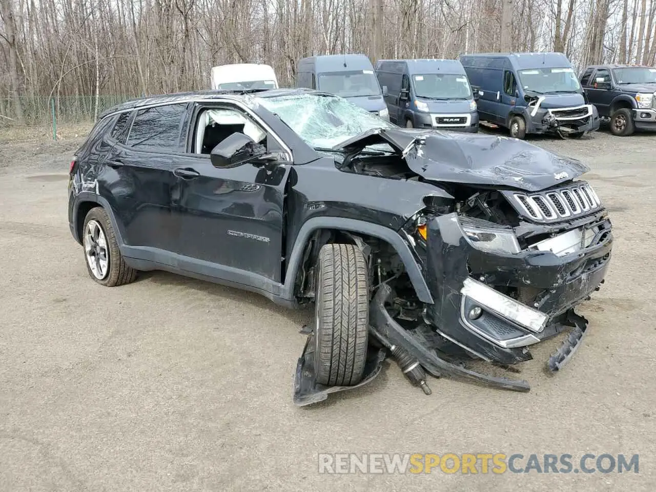 4 fotografías del automóvil dañado 3C4NJDCB6LT154078 JEEP COMPASS 2020