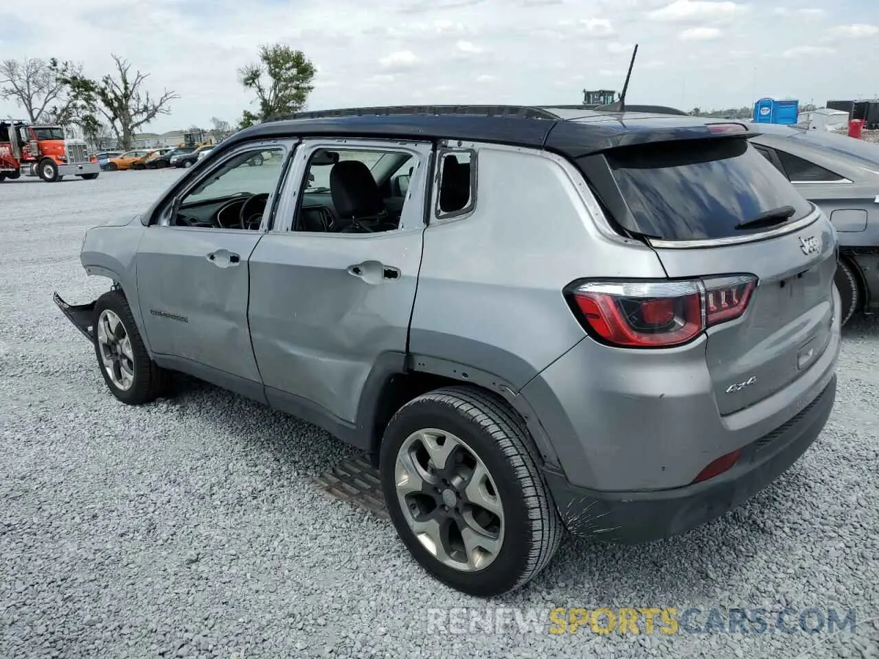 2 fotografías del automóvil dañado 3C4NJDCB7LT146233 JEEP COMPASS 2020