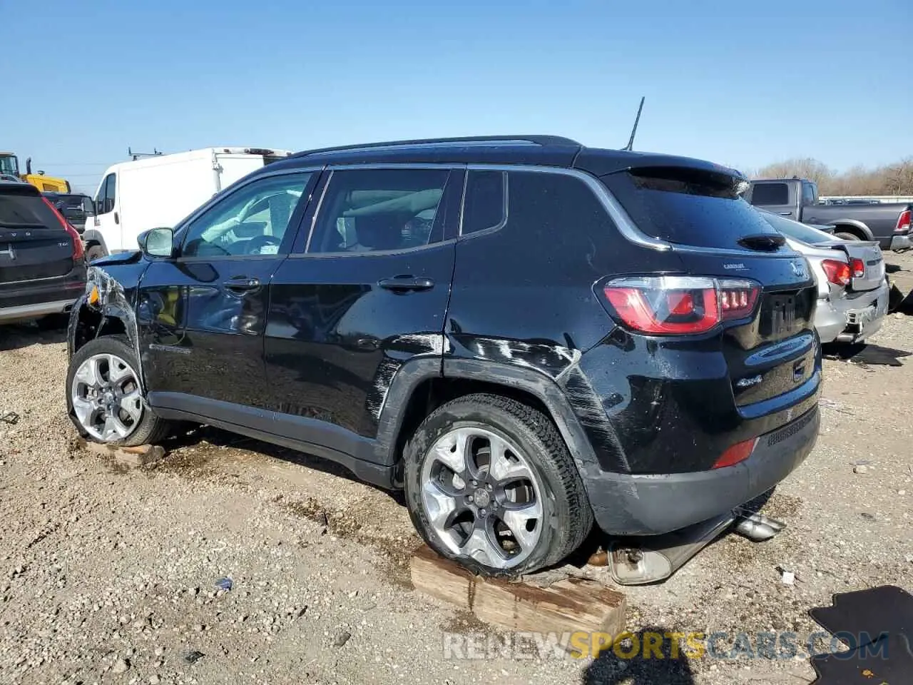 2 fotografías del automóvil dañado 3C4NJDCB7LT233906 JEEP COMPASS 2020