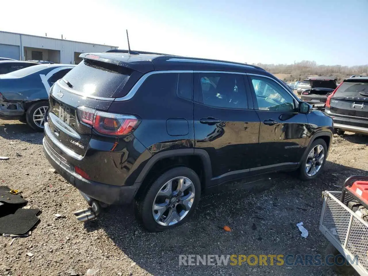 3 fotografías del automóvil dañado 3C4NJDCB7LT233906 JEEP COMPASS 2020