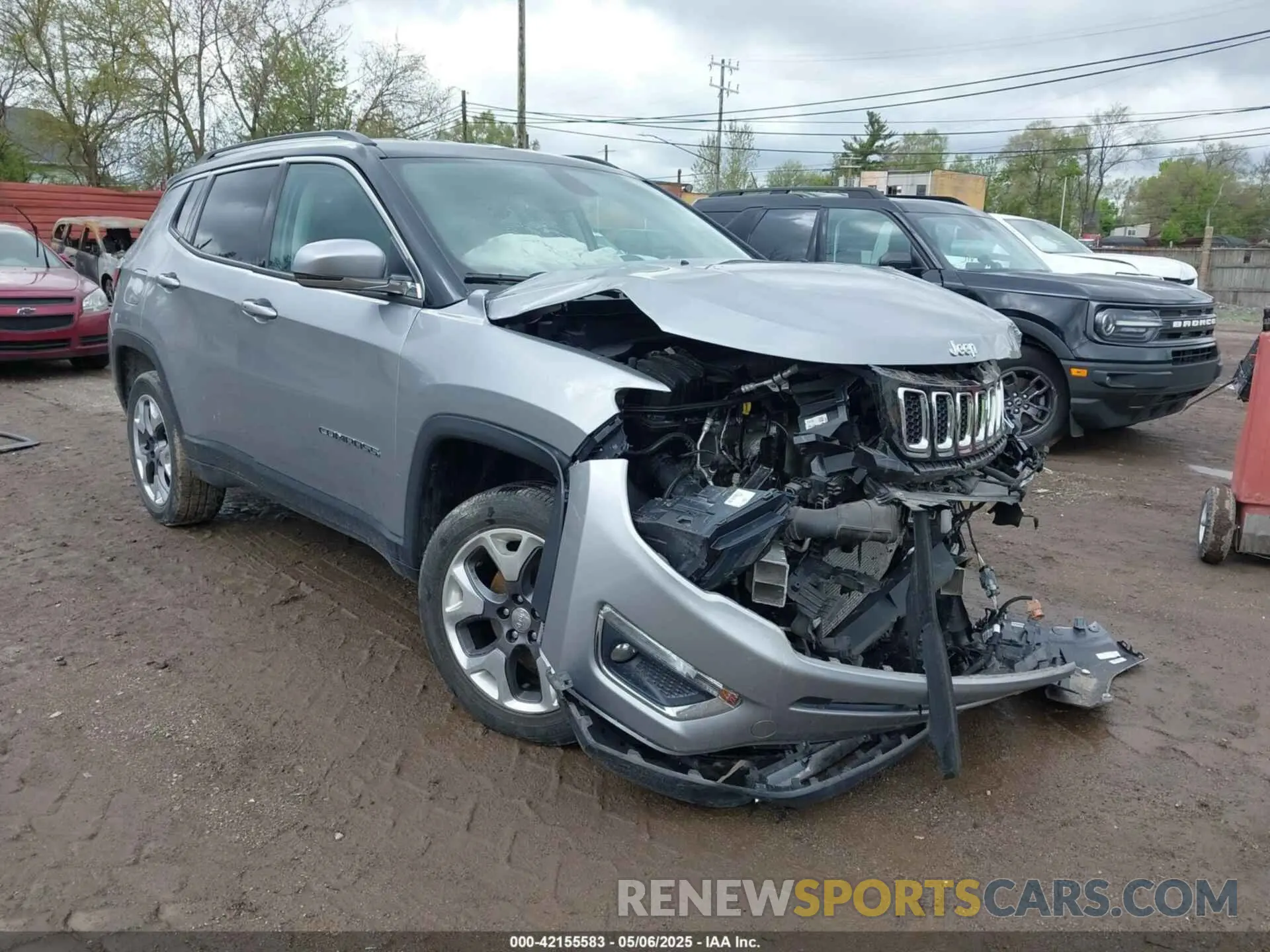 1 fotografías del automóvil dañado 3C4NJDCB7LT233985 JEEP COMPASS 2020