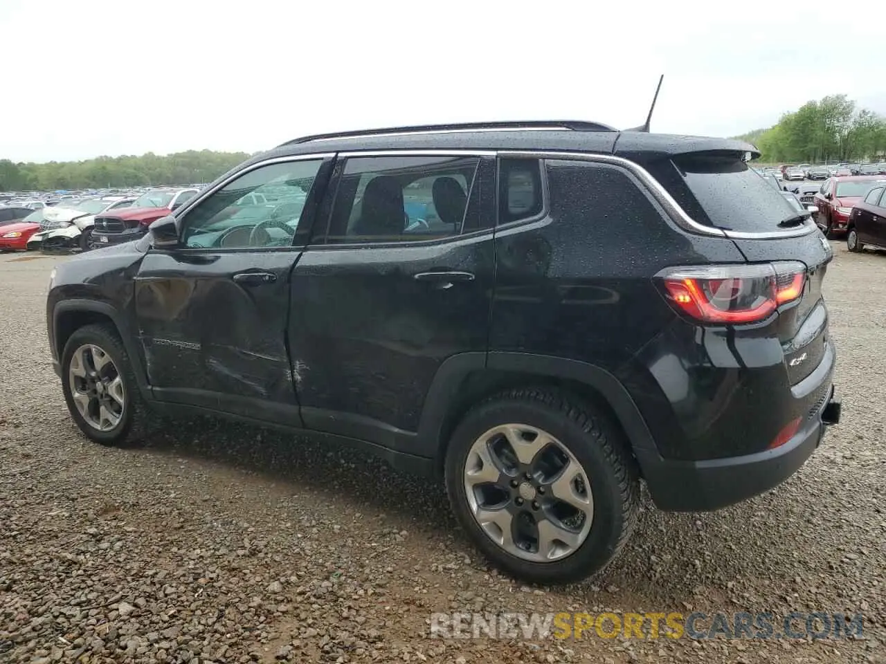 2 fotografías del automóvil dañado 3C4NJDCBXLT209079 JEEP COMPASS 2020