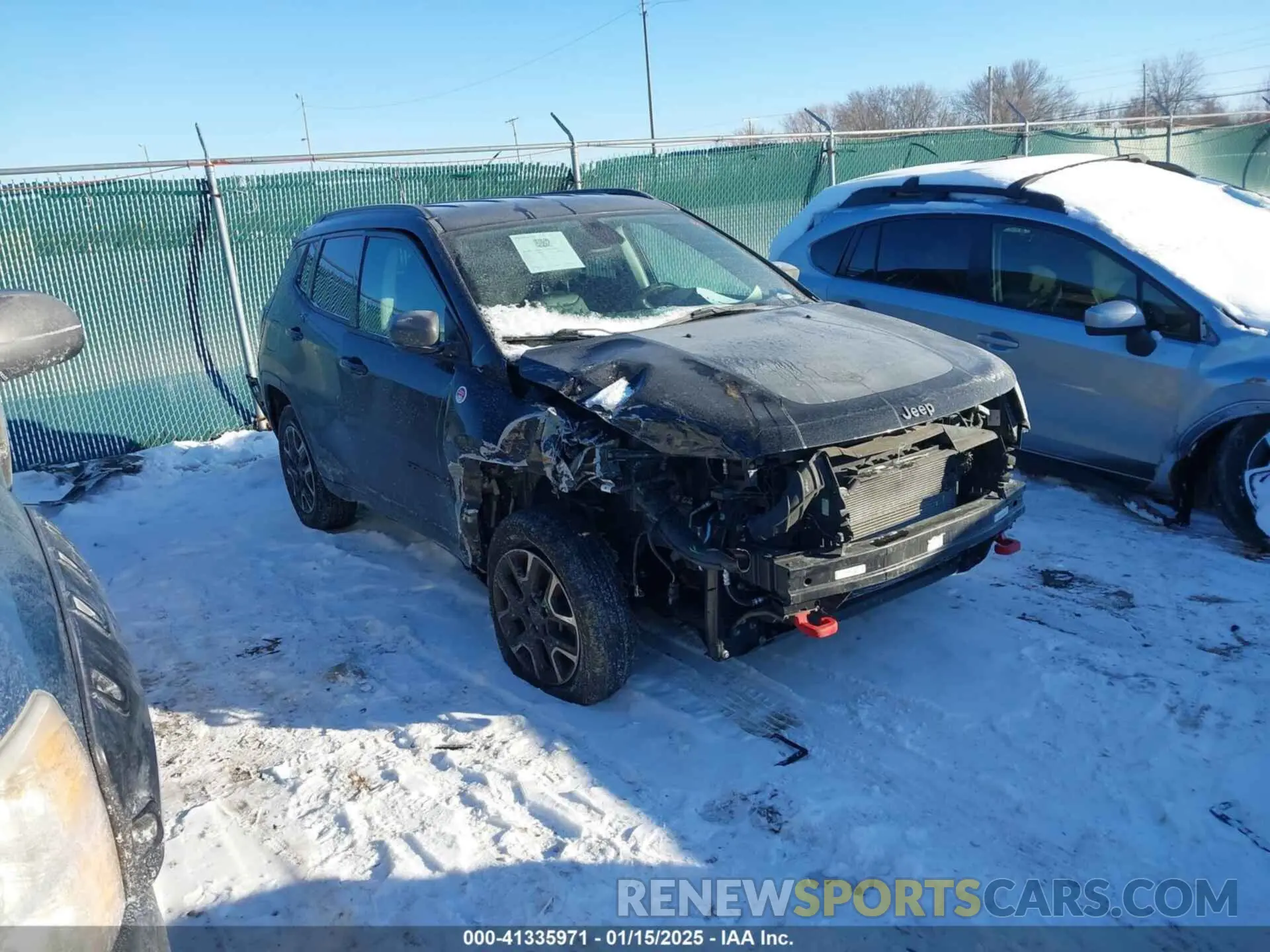 1 fotografías del automóvil dañado 3C4NJDDB0LT189312 JEEP COMPASS 2020