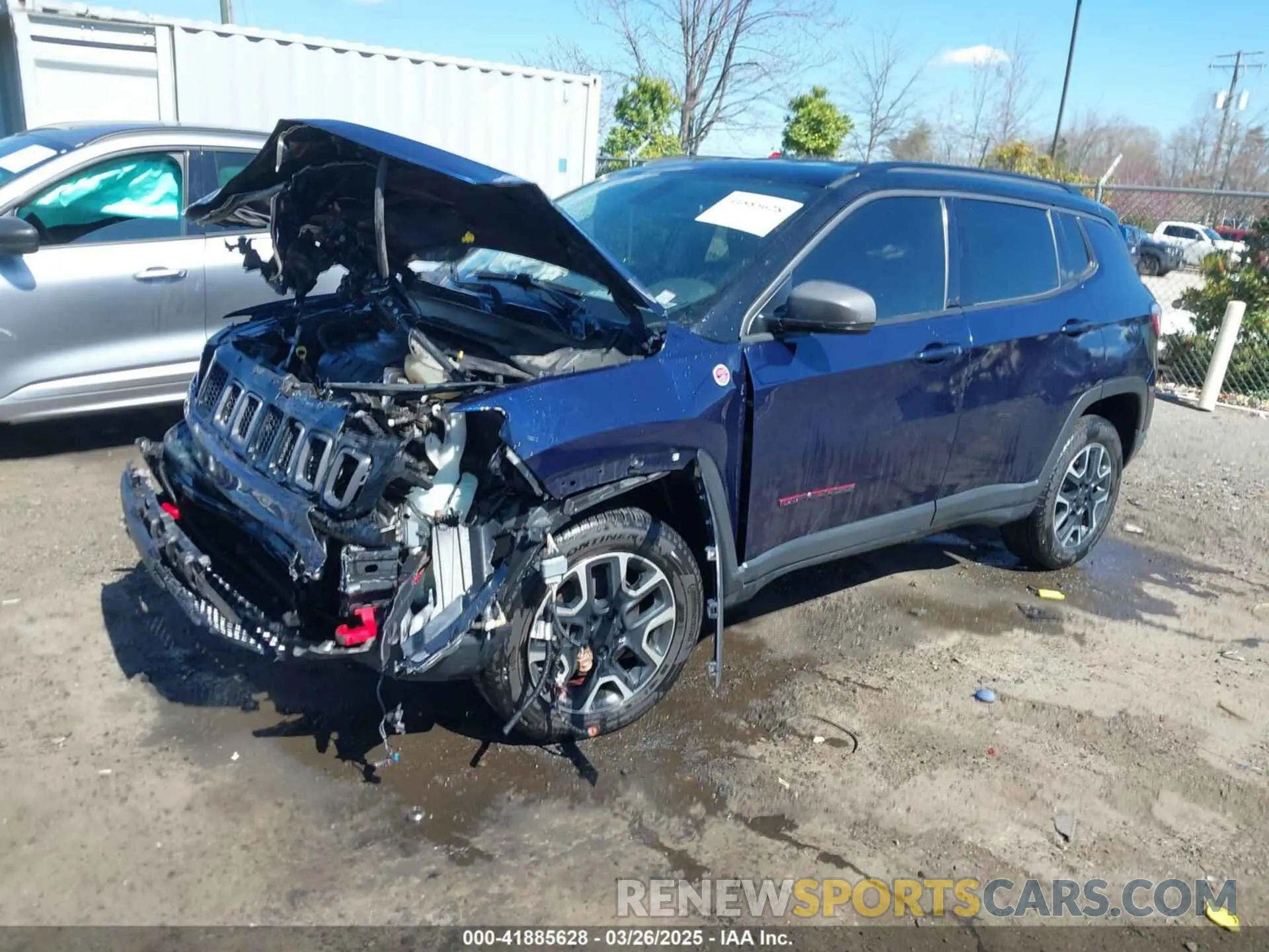 2 fotografías del automóvil dañado 3C4NJDDB1LT106549 JEEP COMPASS 2020