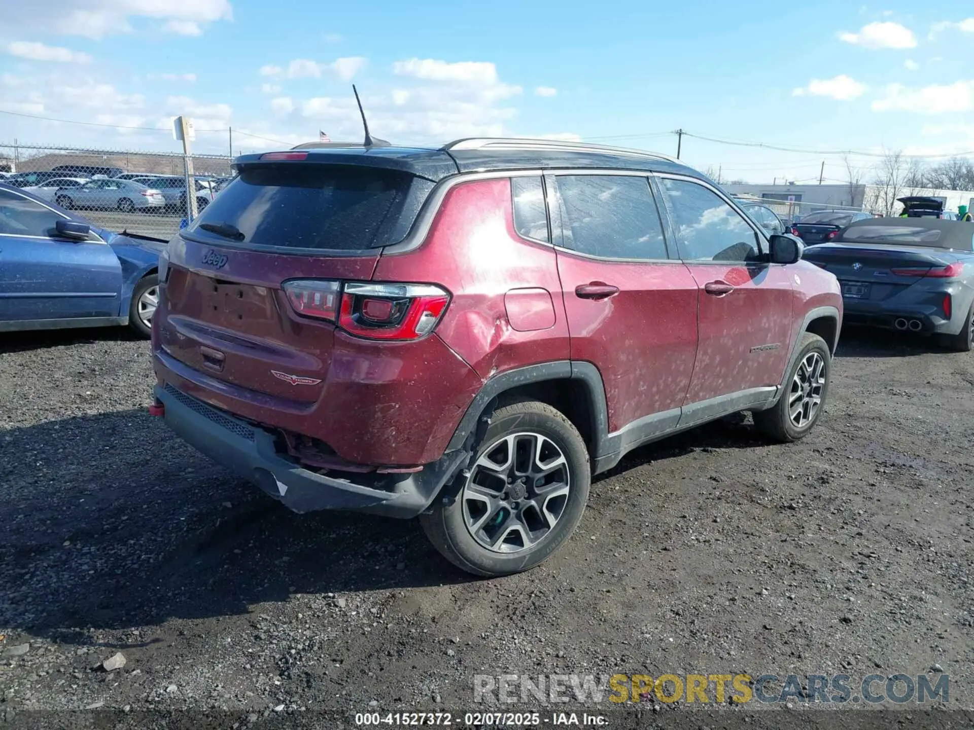 4 fotografías del automóvil dañado 3C4NJDDB2LT239384 JEEP COMPASS 2020