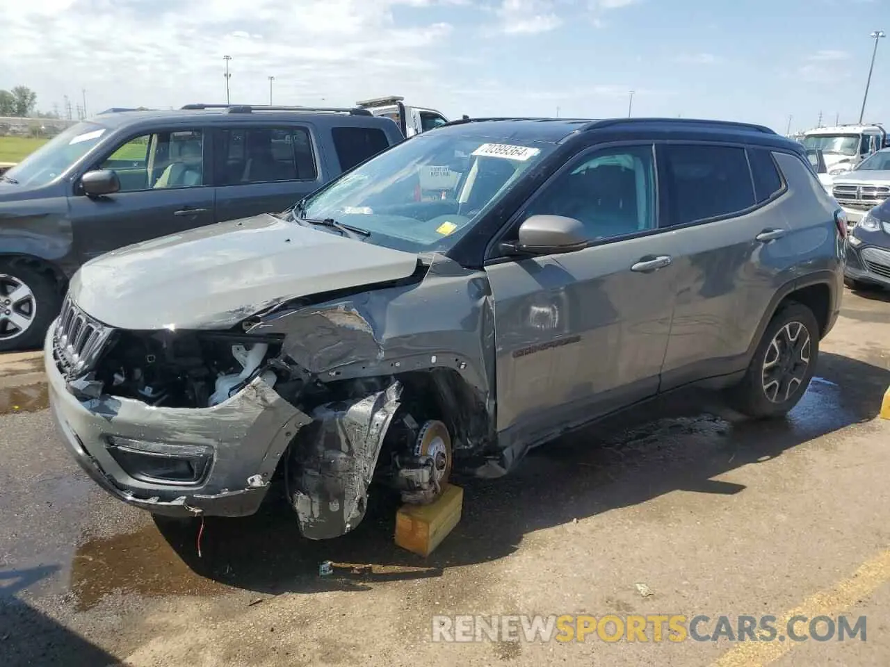 1 fotografías del automóvil dañado 3C4NJDDB3LT203350 JEEP COMPASS 2020