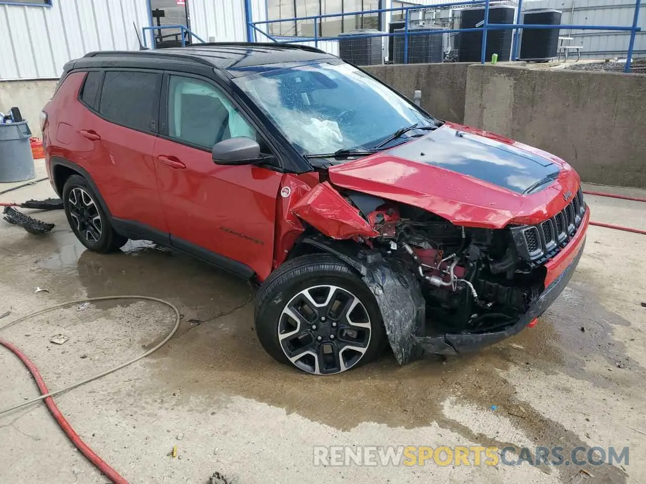 4 fotografías del automóvil dañado 3C4NJDDB5LT123810 JEEP COMPASS 2020