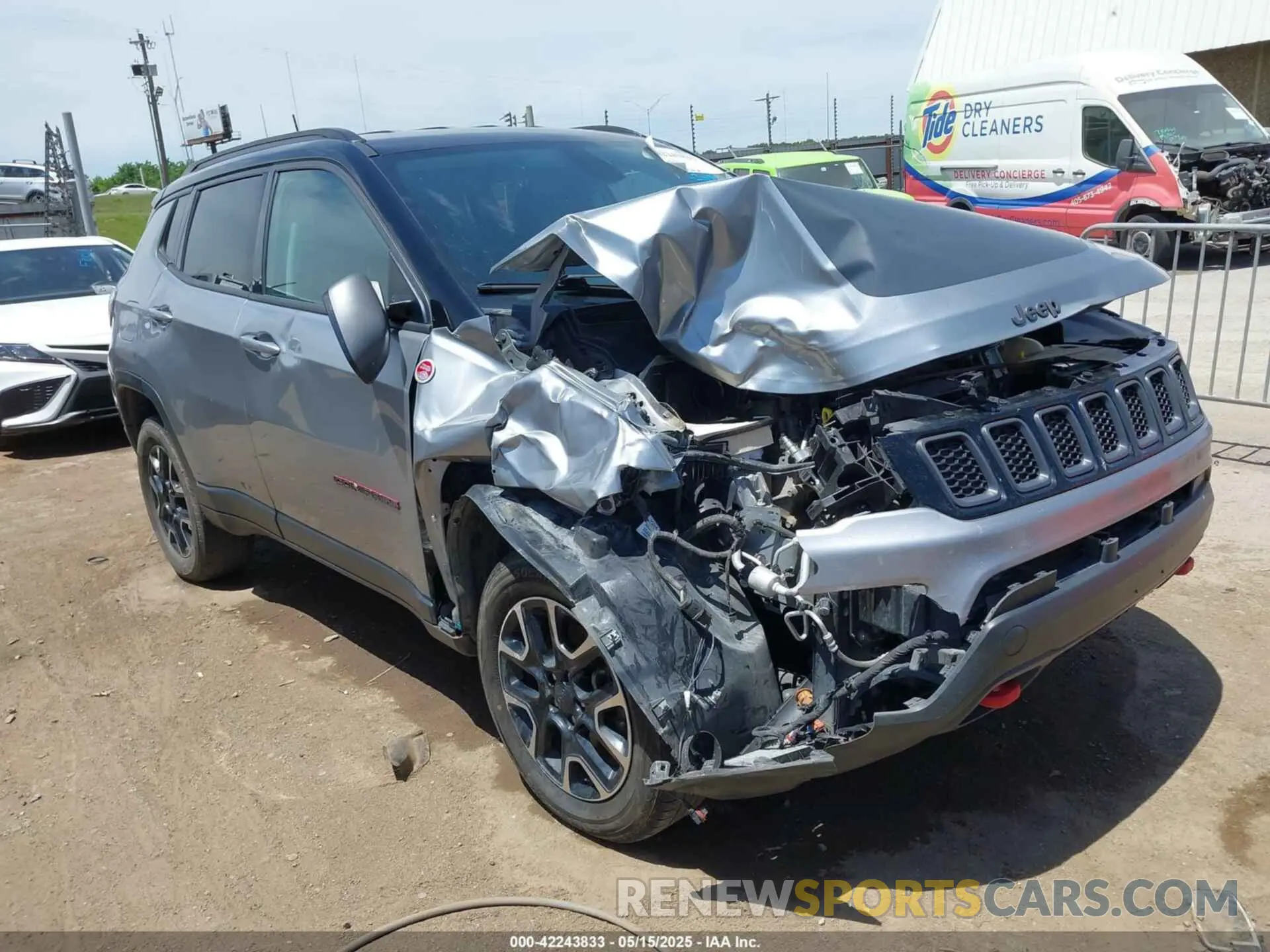 1 fotografías del automóvil dañado 3C4NJDDB7LT159532 JEEP COMPASS 2020