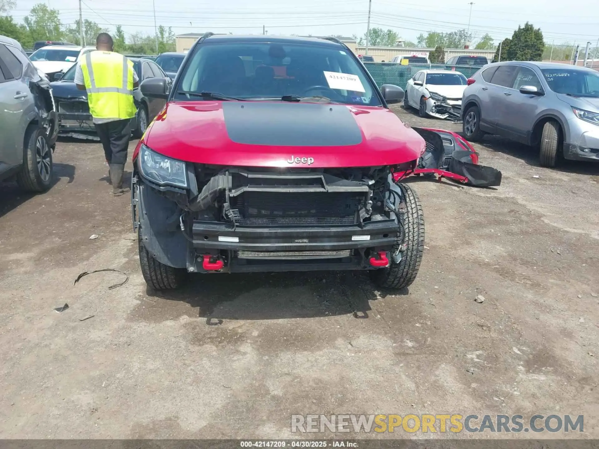 6 fotografías del automóvil dañado 3C4NJDDB7LT196242 JEEP COMPASS 2020