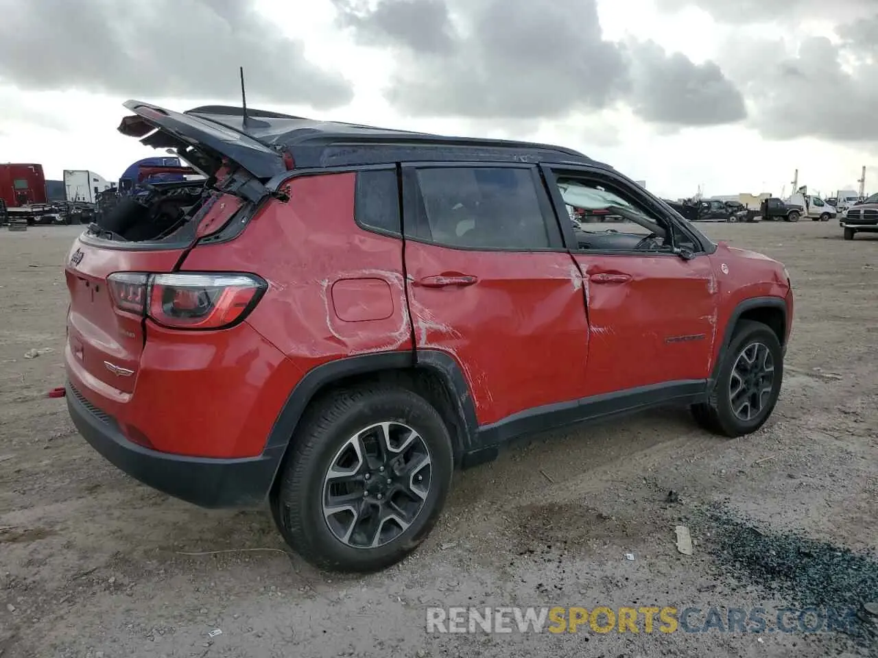 3 fotografías del automóvil dañado 3C4NJDDB7LT214691 JEEP COMPASS 2020