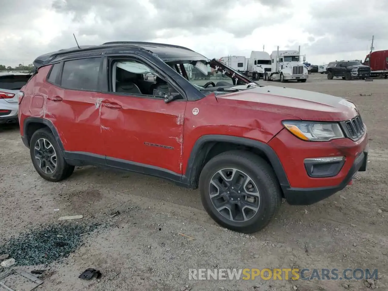 4 fotografías del automóvil dañado 3C4NJDDB7LT214691 JEEP COMPASS 2020