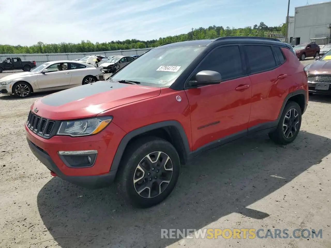 1 fotografías del automóvil dañado 3C4NJDDB9LT171455 JEEP COMPASS 2020