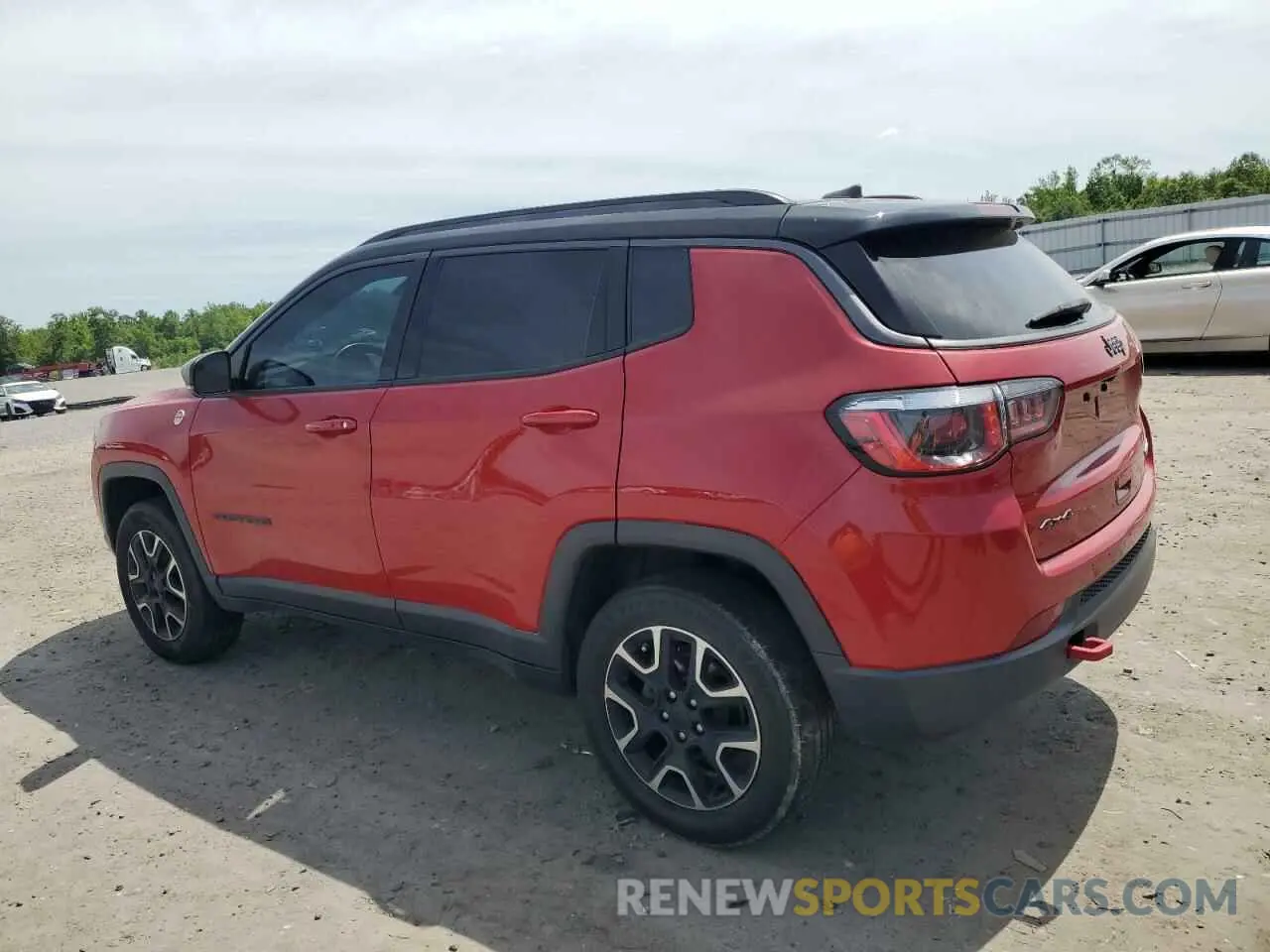 2 fotografías del automóvil dañado 3C4NJDDB9LT171455 JEEP COMPASS 2020