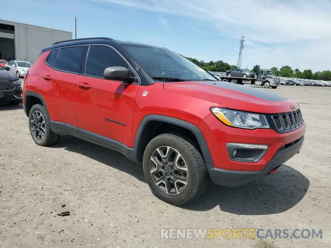 4 fotografías del automóvil dañado 3C4NJDDB9LT171455 JEEP COMPASS 2020