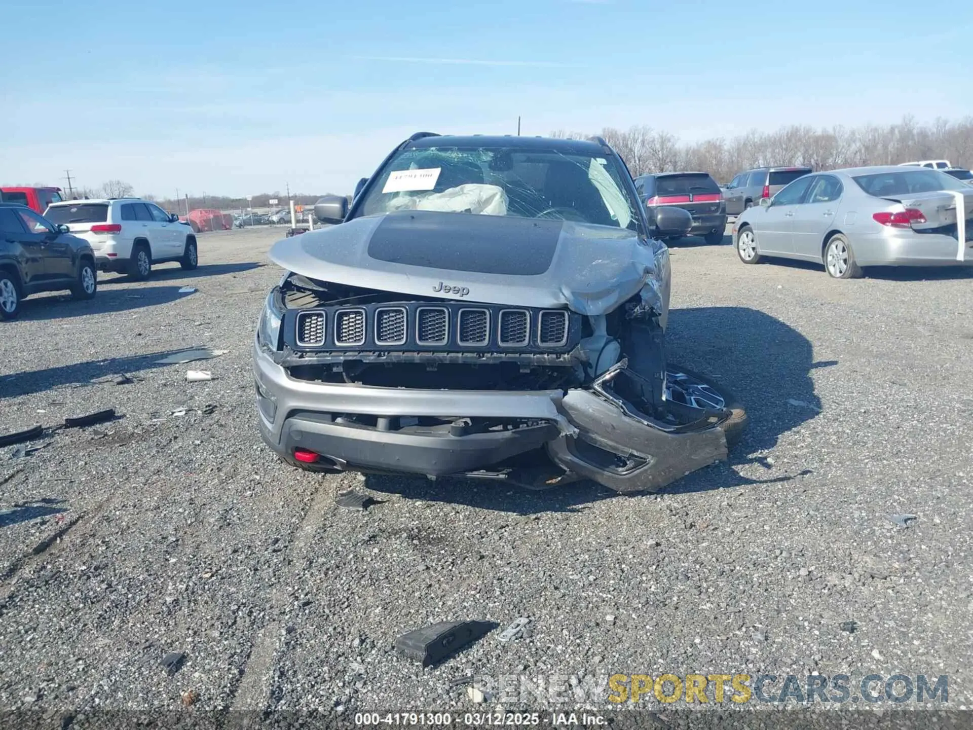 12 fotografías del automóvil dañado 3C4NJDDBXLT106663 JEEP COMPASS 2020