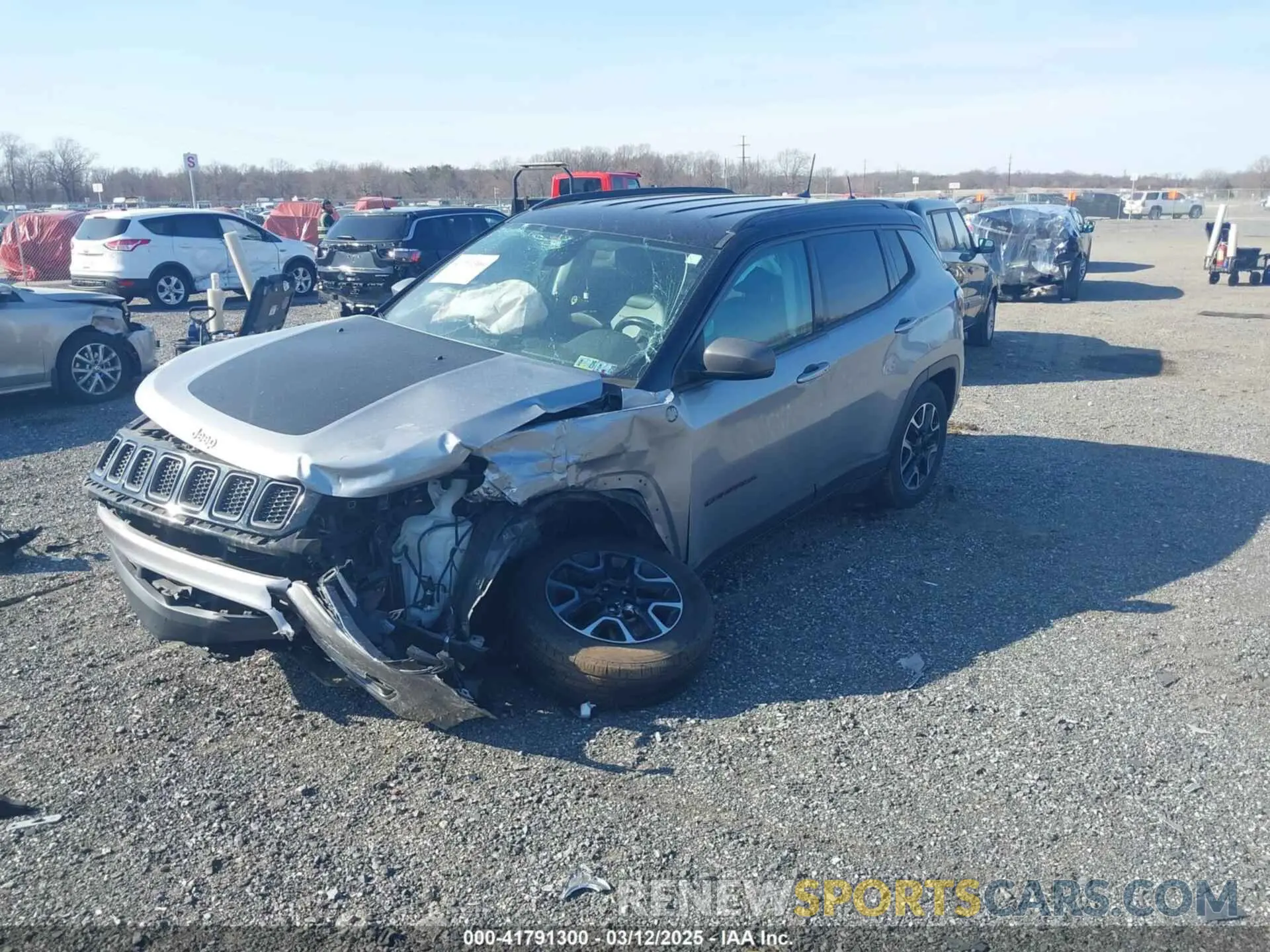 2 fotografías del automóvil dañado 3C4NJDDBXLT106663 JEEP COMPASS 2020