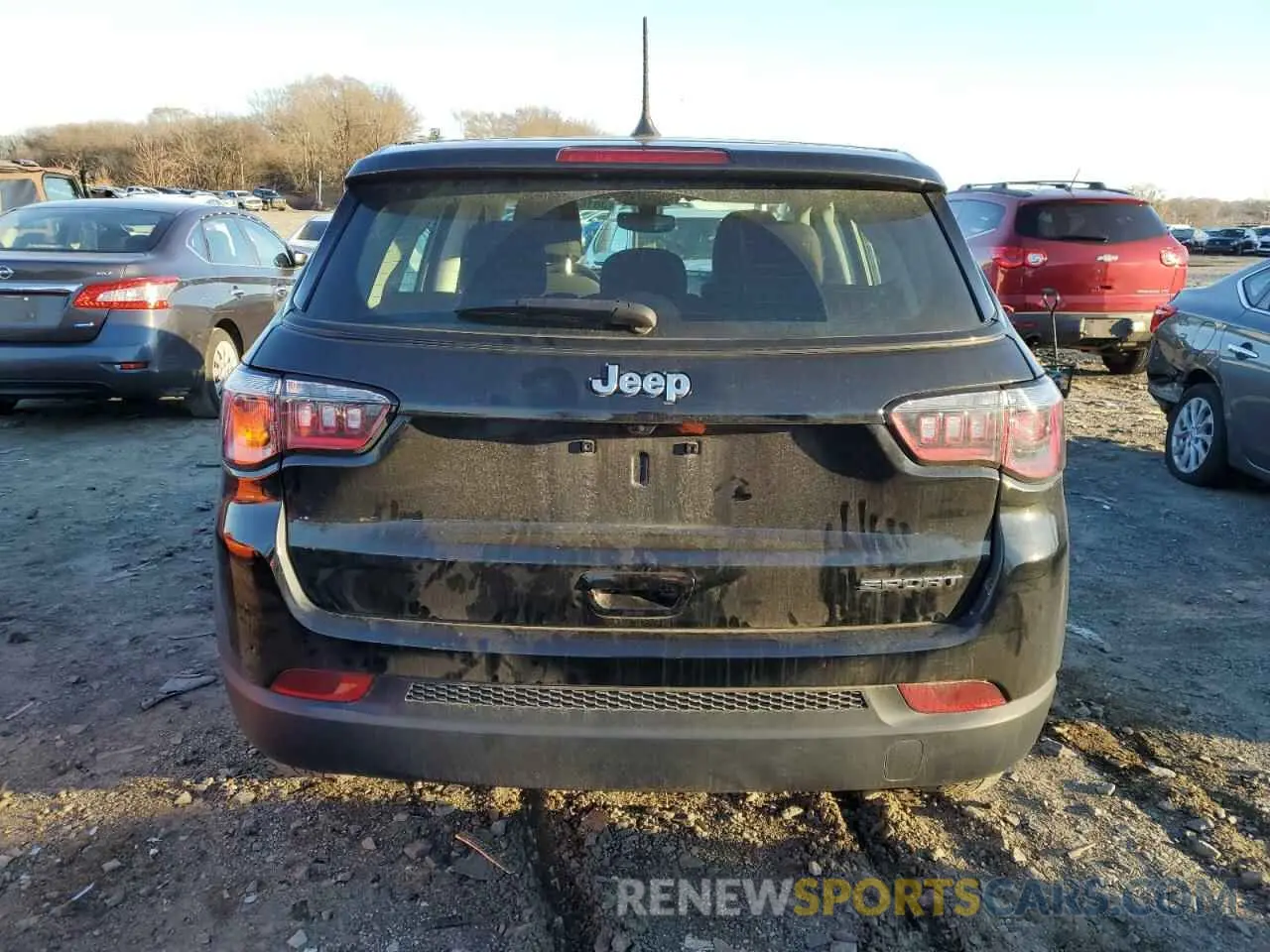 6 fotografías del automóvil dañado 3C4NJCAB1MT576953 JEEP COMPASS 2021