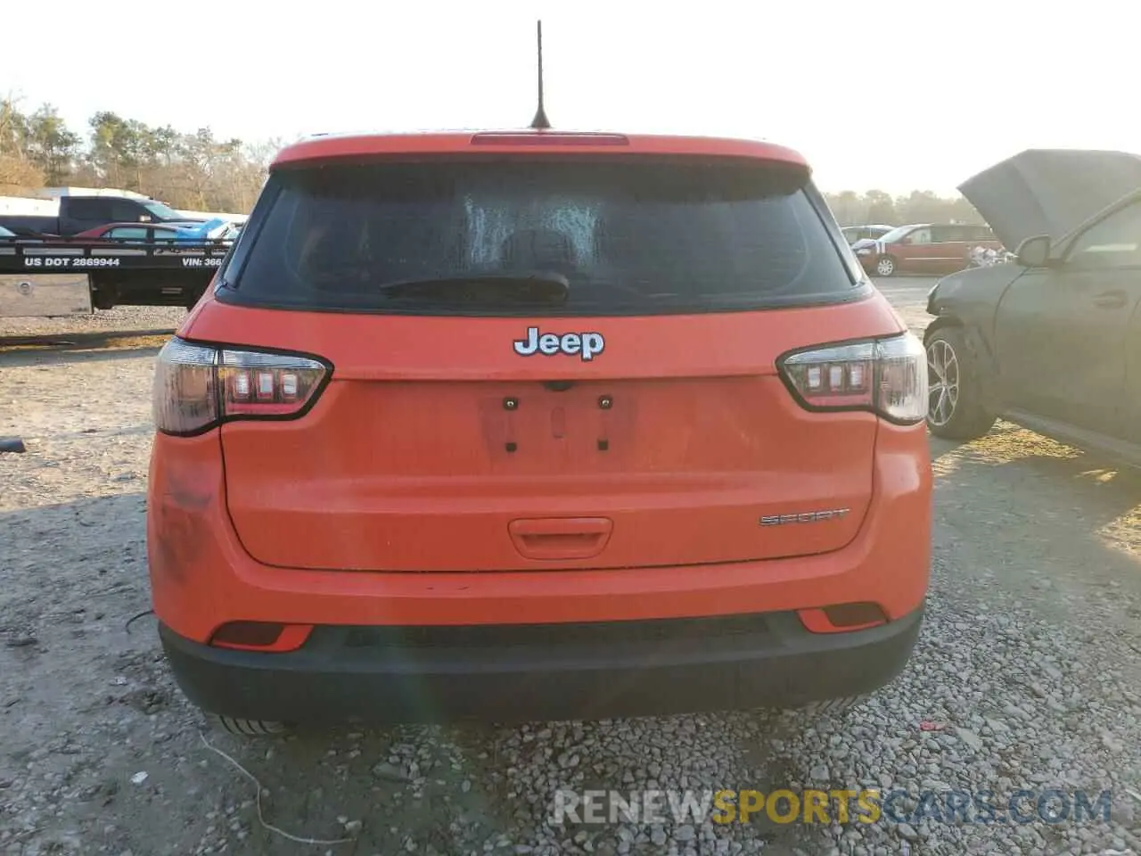 6 fotografías del automóvil dañado 3C4NJCAB2MT501985 JEEP COMPASS 2021