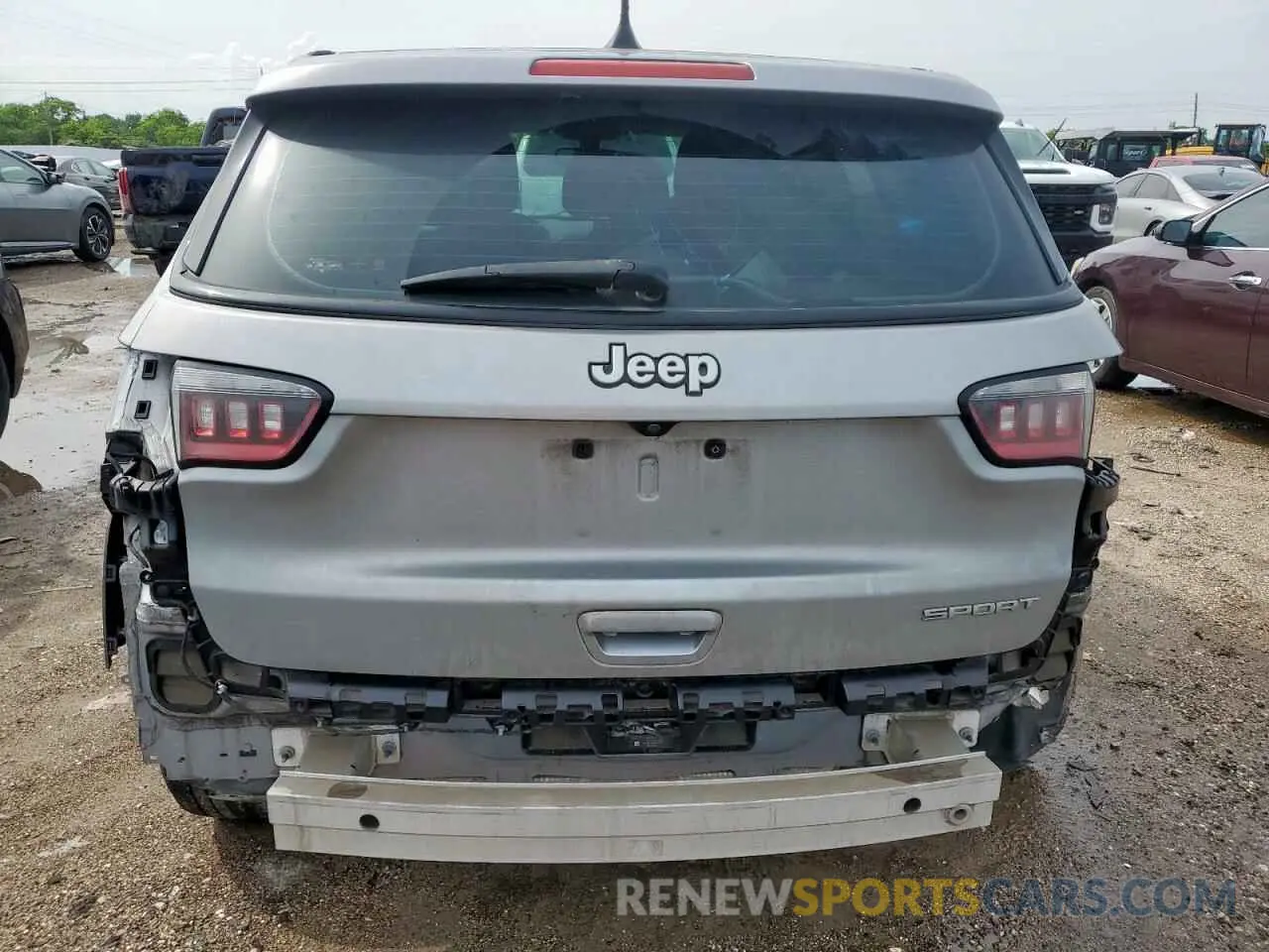 6 fotografías del automóvil dañado 3C4NJCAB2MT510962 JEEP COMPASS 2021