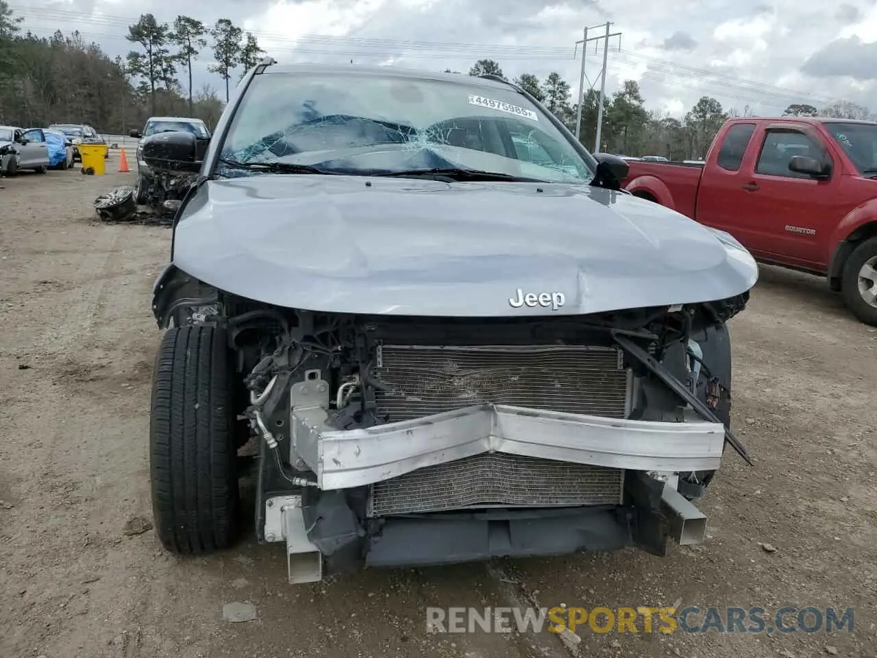 5 fotografías del automóvil dañado 3C4NJCAB2MT563757 JEEP COMPASS 2021