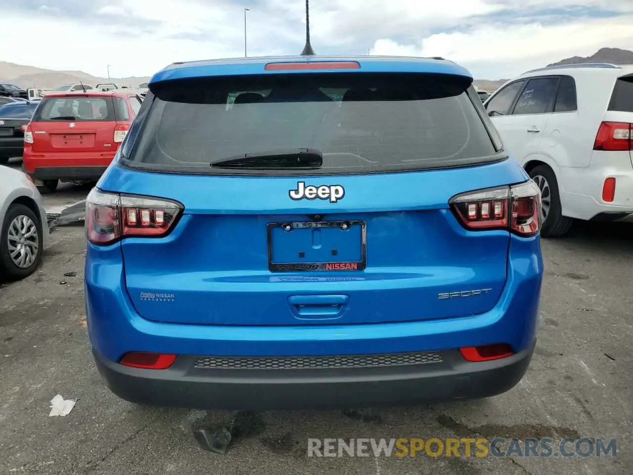 6 fotografías del automóvil dañado 3C4NJCAB5MT514293 JEEP COMPASS 2021