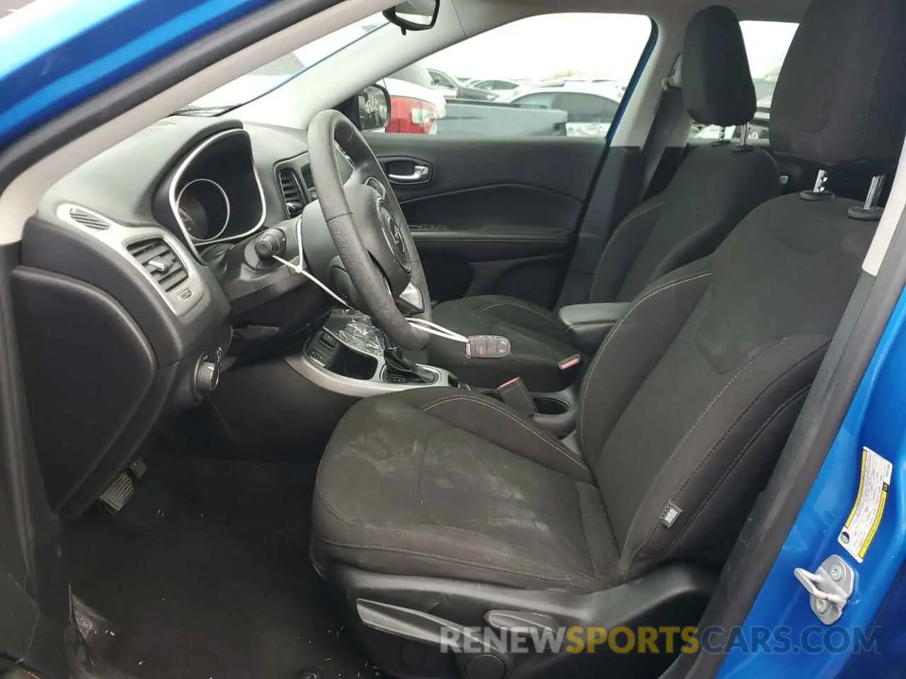 7 fotografías del automóvil dañado 3C4NJCAB5MT514293 JEEP COMPASS 2021