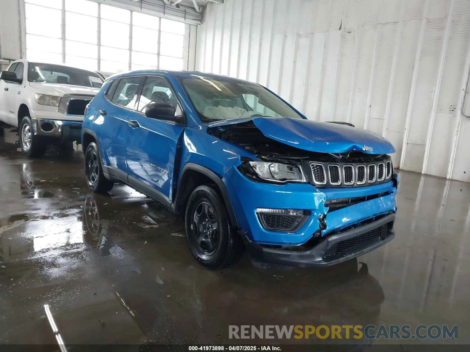 1 fotografías del automóvil dañado 3C4NJCAB8MT510898 JEEP COMPASS 2021