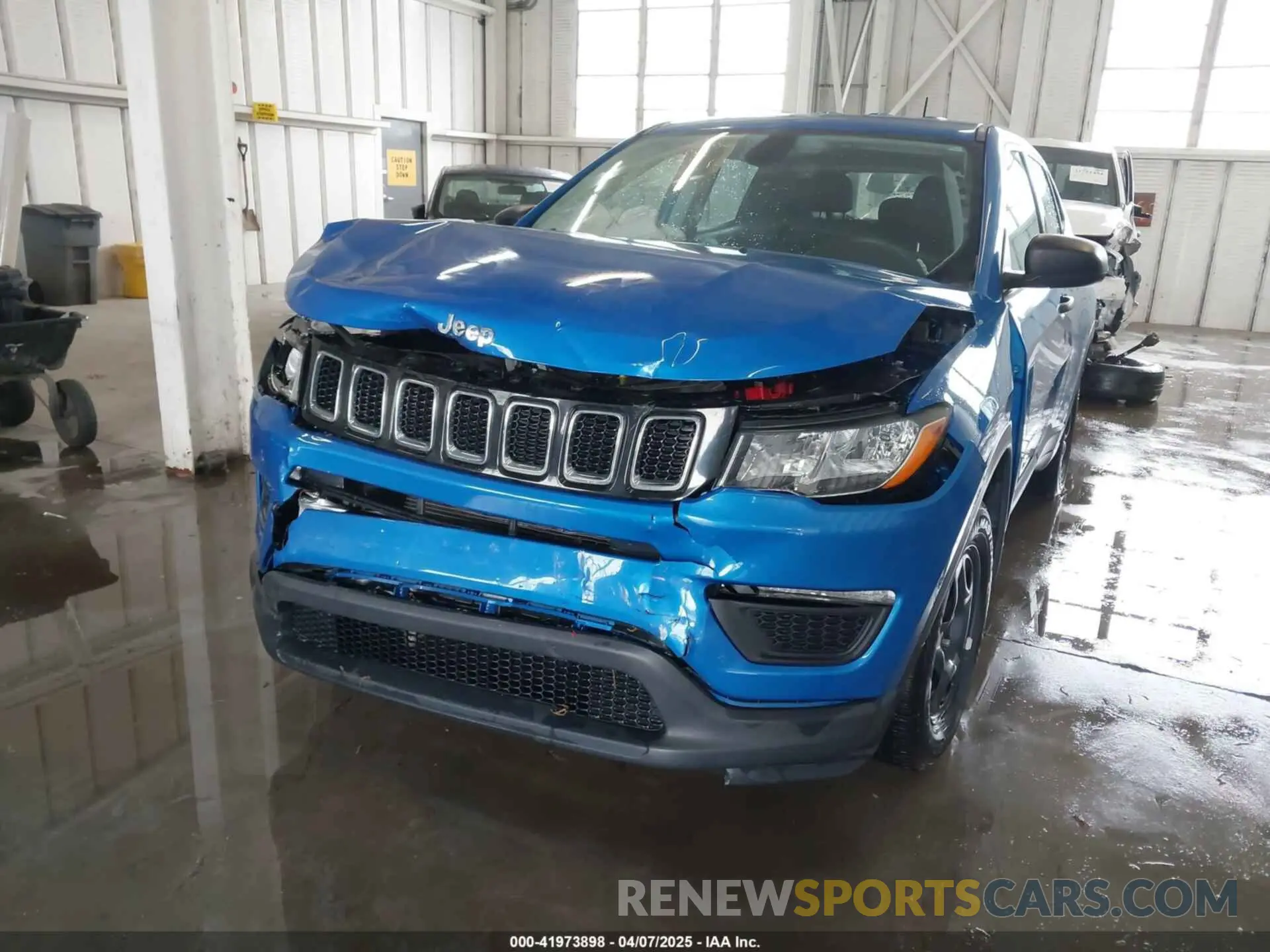 6 fotografías del automóvil dañado 3C4NJCAB8MT510898 JEEP COMPASS 2021