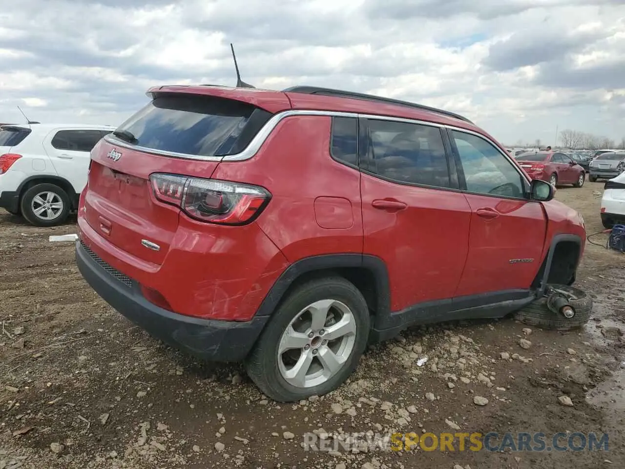 3 fotografías del automóvil dañado 3C4NJCBB0MT502048 JEEP COMPASS 2021