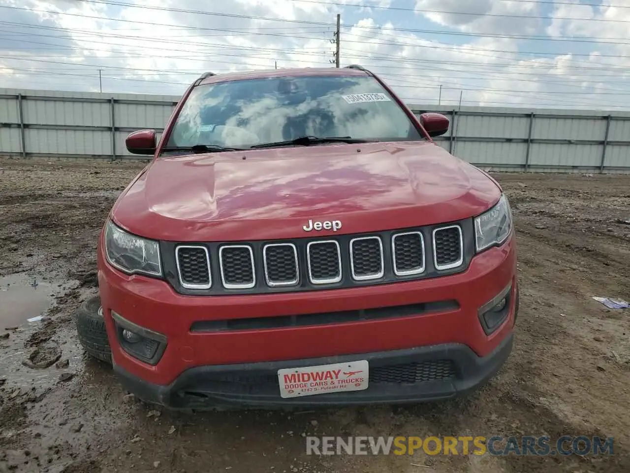 5 fotografías del automóvil dañado 3C4NJCBB0MT502048 JEEP COMPASS 2021