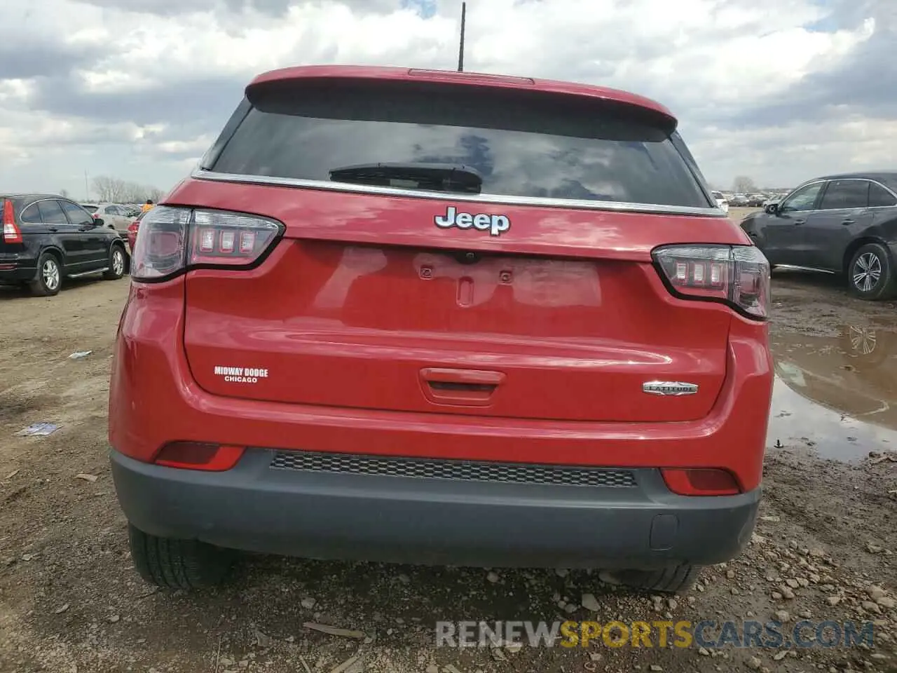 6 fotografías del automóvil dañado 3C4NJCBB0MT502048 JEEP COMPASS 2021