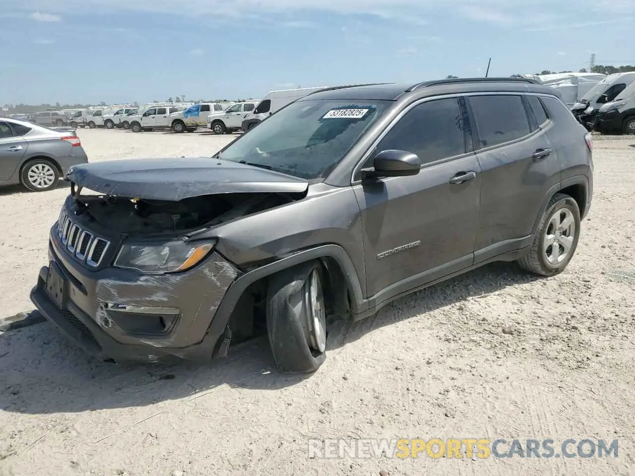 1 fotografías del automóvil dañado 3C4NJCBB0MT505824 JEEP COMPASS 2021