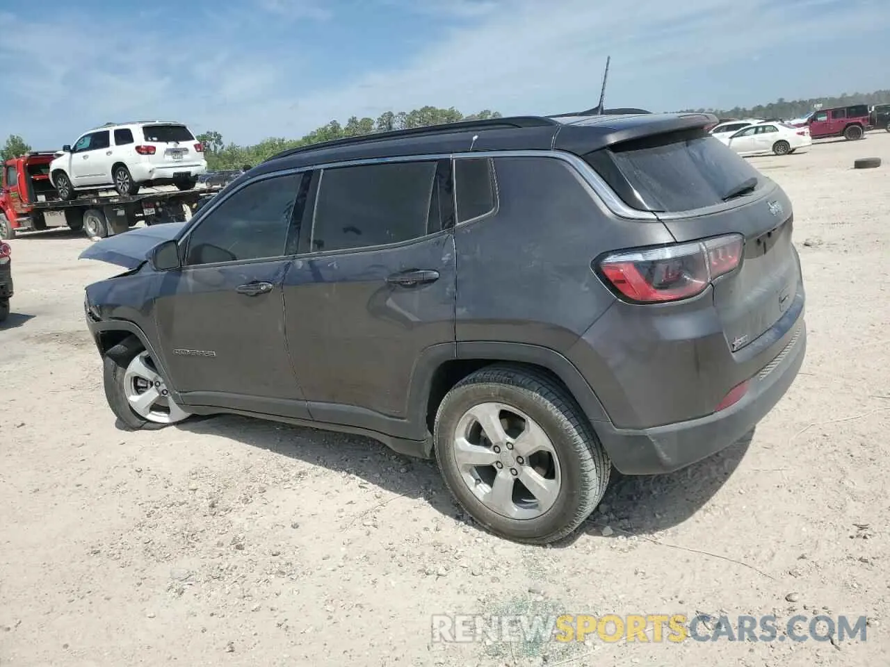 2 fotografías del automóvil dañado 3C4NJCBB0MT505824 JEEP COMPASS 2021