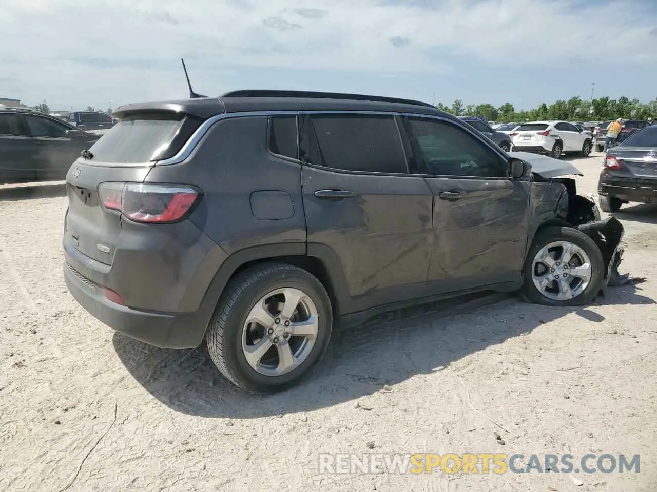 3 fotografías del automóvil dañado 3C4NJCBB0MT505824 JEEP COMPASS 2021
