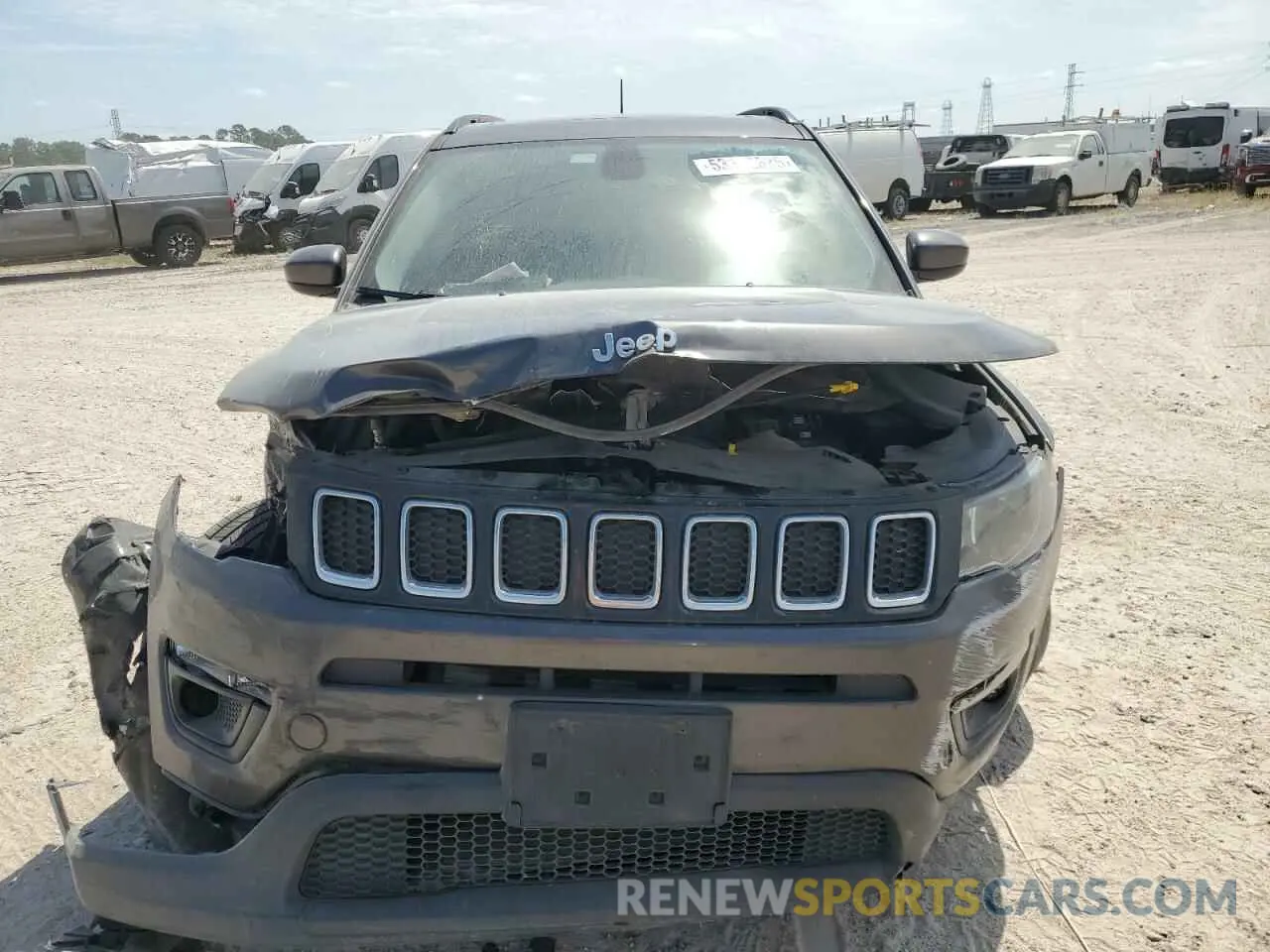 5 fotografías del automóvil dañado 3C4NJCBB0MT505824 JEEP COMPASS 2021
