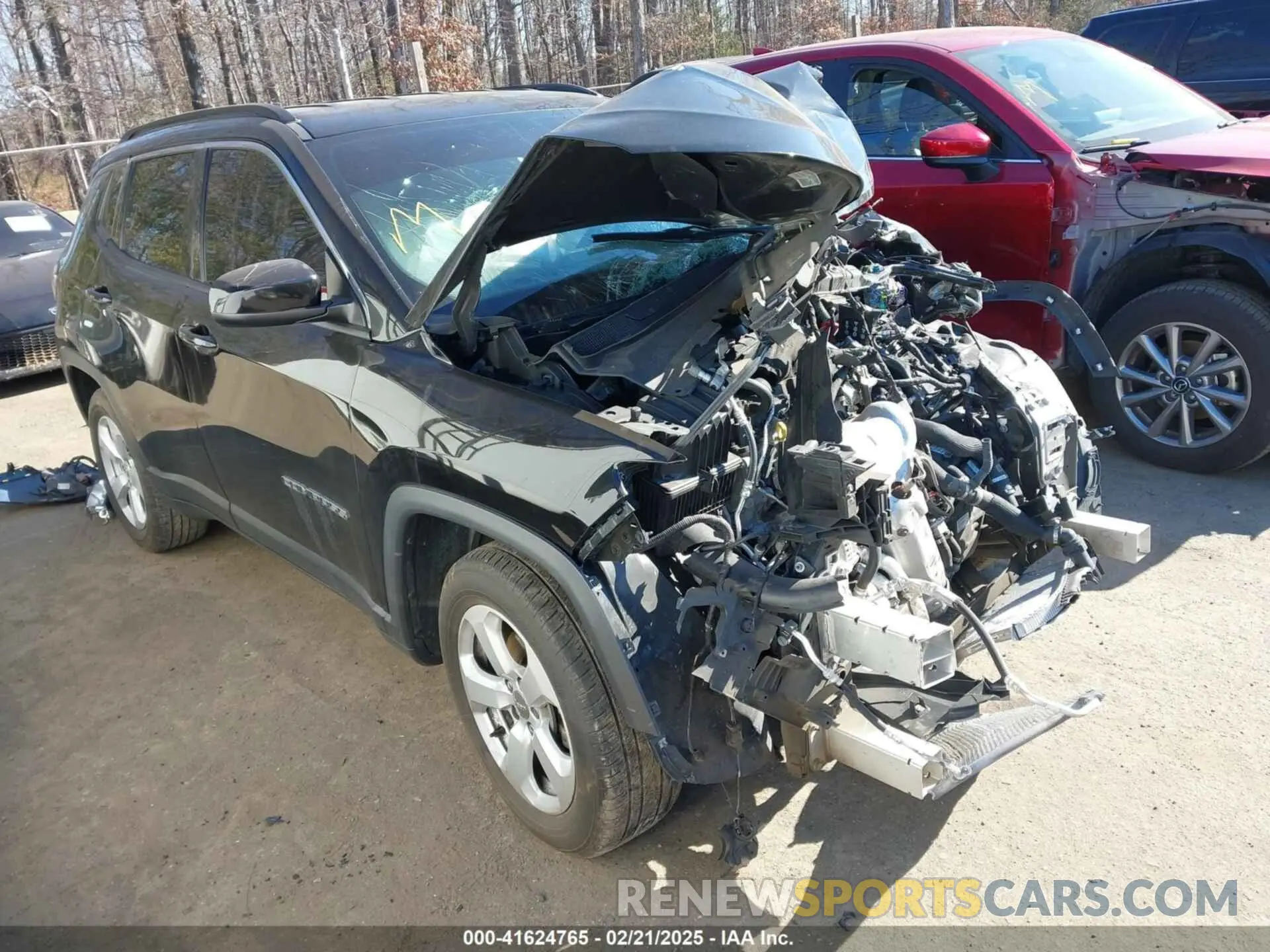 1 fotografías del automóvil dañado 3C4NJCBB0MT542758 JEEP COMPASS 2021