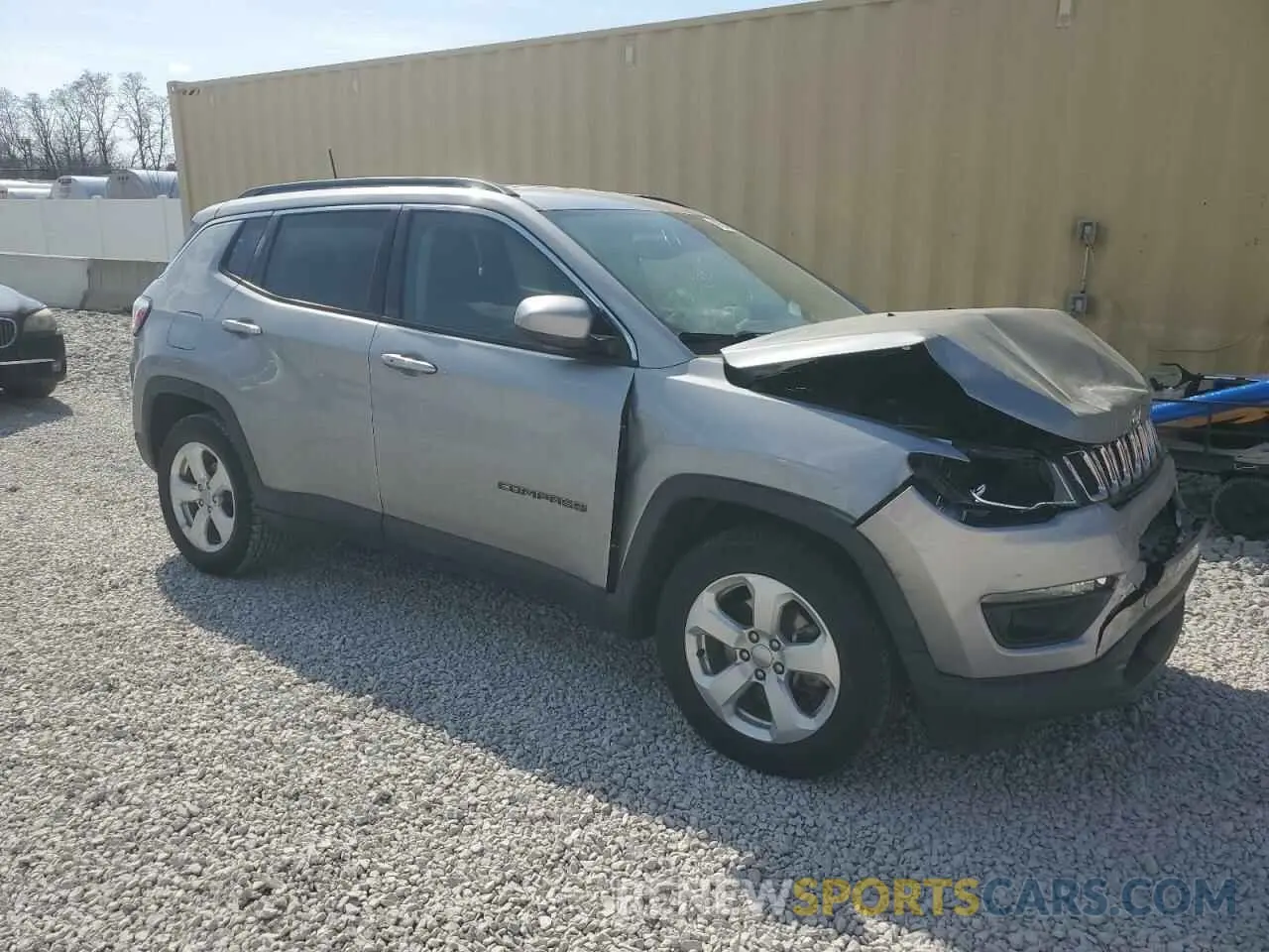 4 fotografías del automóvil dañado 3C4NJCBB2MT518378 JEEP COMPASS 2021