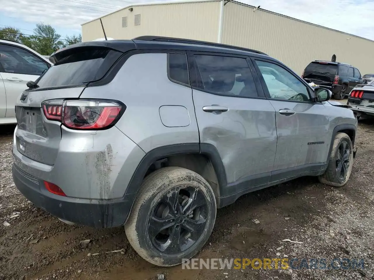 3 fotografías del automóvil dañado 3C4NJCBB2MT532314 JEEP COMPASS 2021