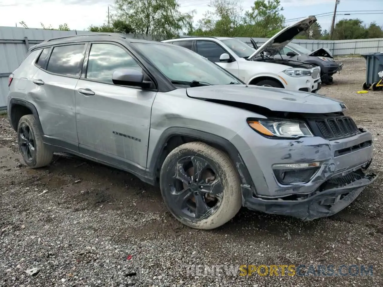 4 fotografías del automóvil dañado 3C4NJCBB2MT532314 JEEP COMPASS 2021