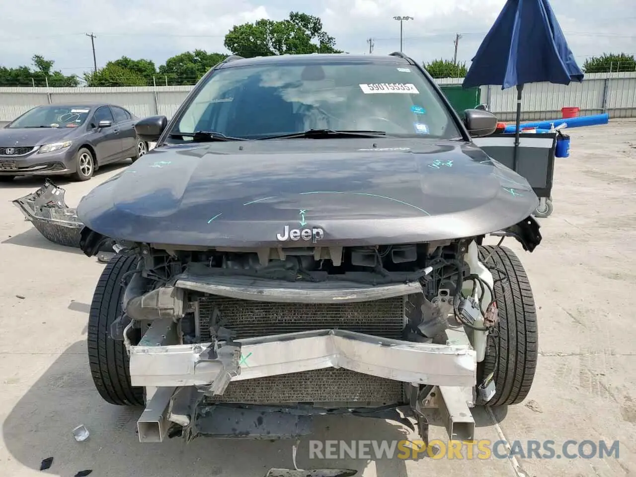 5 fotografías del automóvil dañado 3C4NJCBB3MT505719 JEEP COMPASS 2021