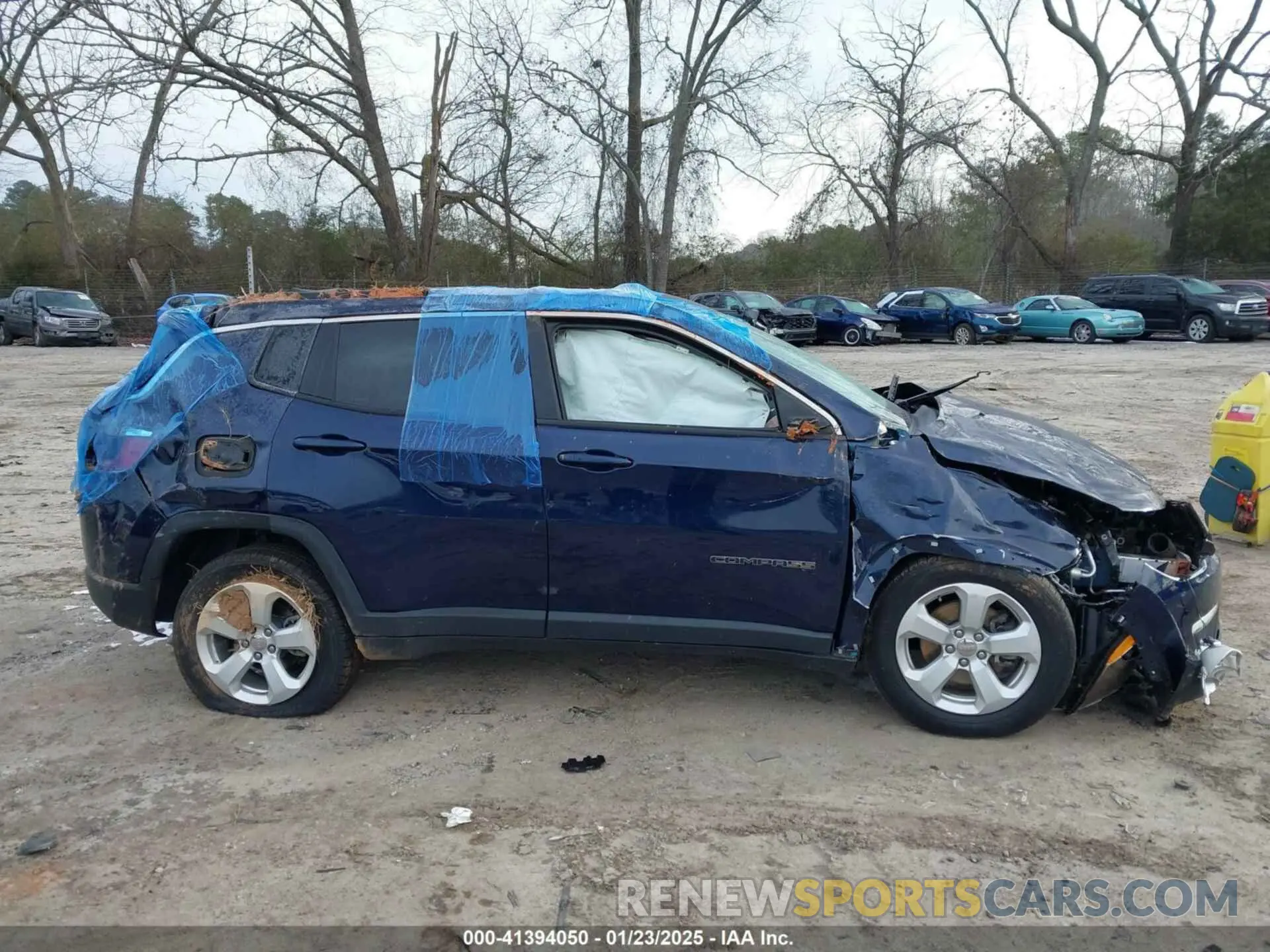 14 fotografías del automóvil dañado 3C4NJCBB3MT523153 JEEP COMPASS 2021