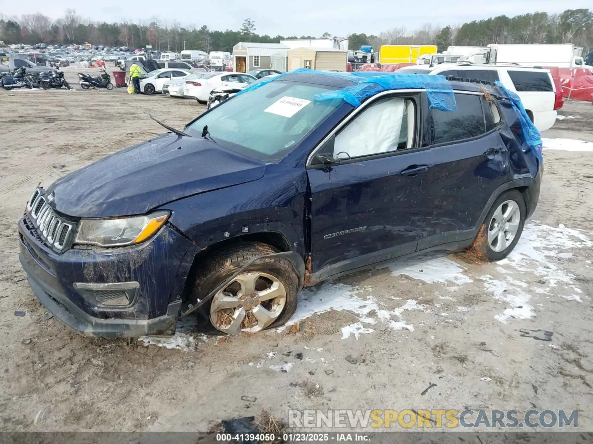 2 fotografías del automóvil dañado 3C4NJCBB3MT523153 JEEP COMPASS 2021