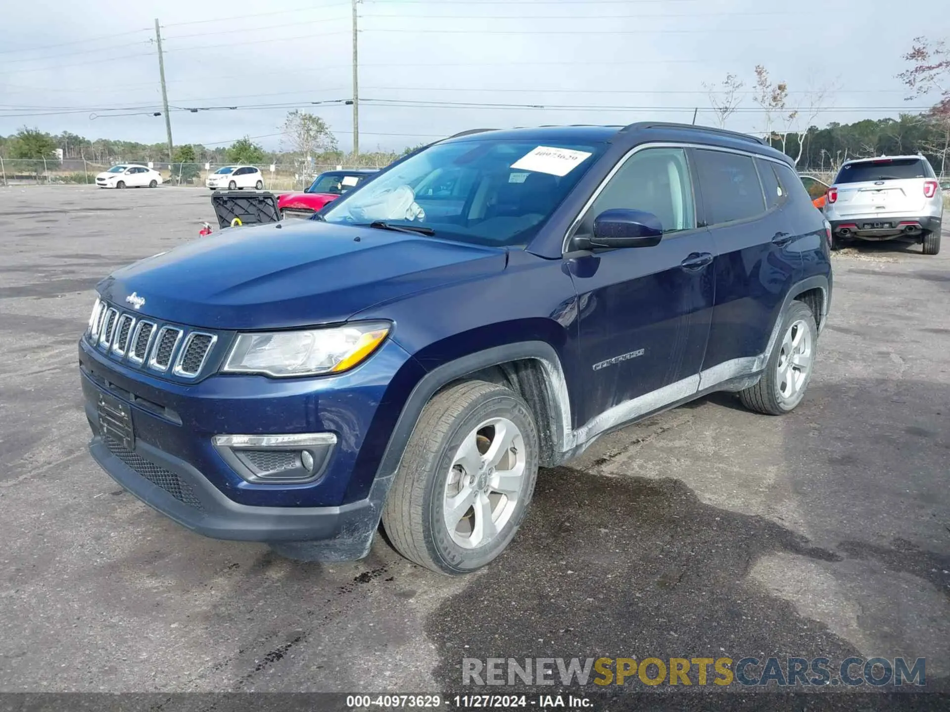 2 fotografías del automóvil dañado 3C4NJCBB4MT510184 JEEP COMPASS 2021