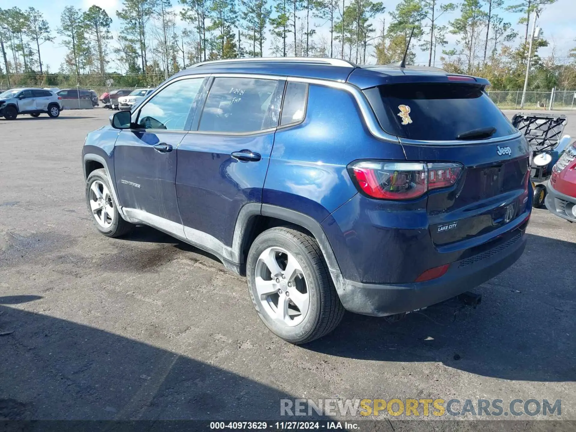 3 fotografías del automóvil dañado 3C4NJCBB4MT510184 JEEP COMPASS 2021