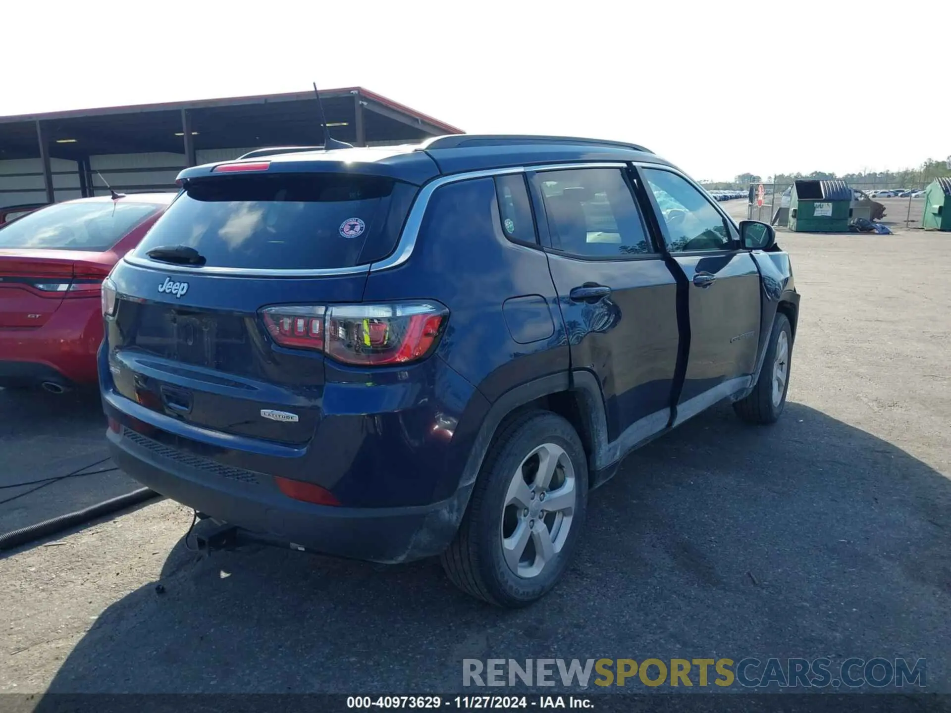 4 fotografías del automóvil dañado 3C4NJCBB4MT510184 JEEP COMPASS 2021
