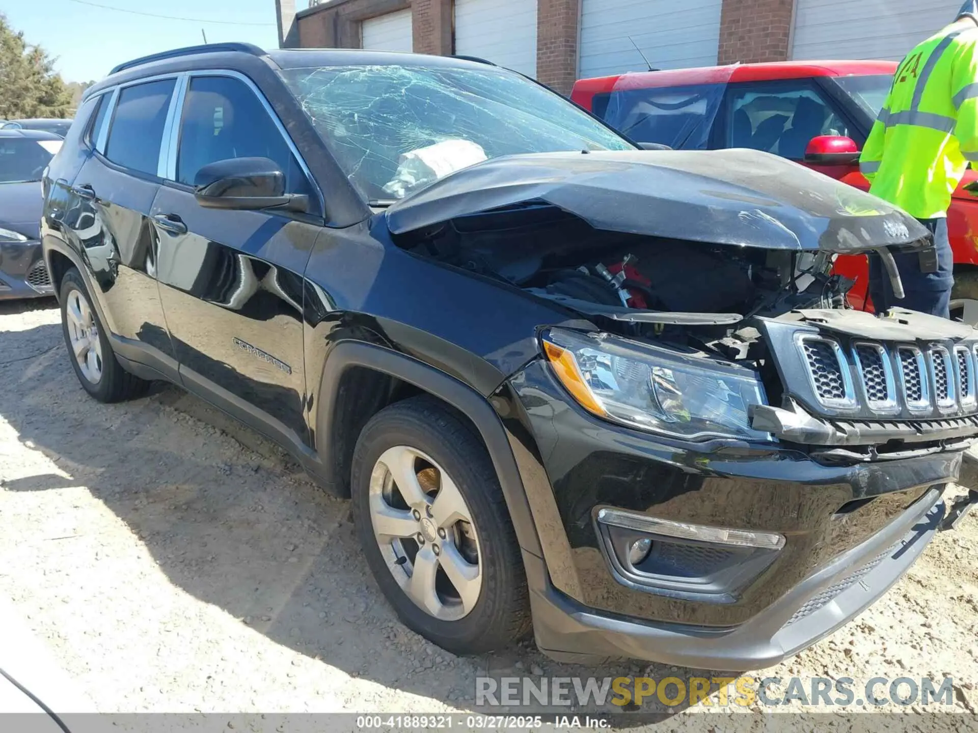 1 fotografías del automóvil dañado 3C4NJCBB4MT532251 JEEP COMPASS 2021