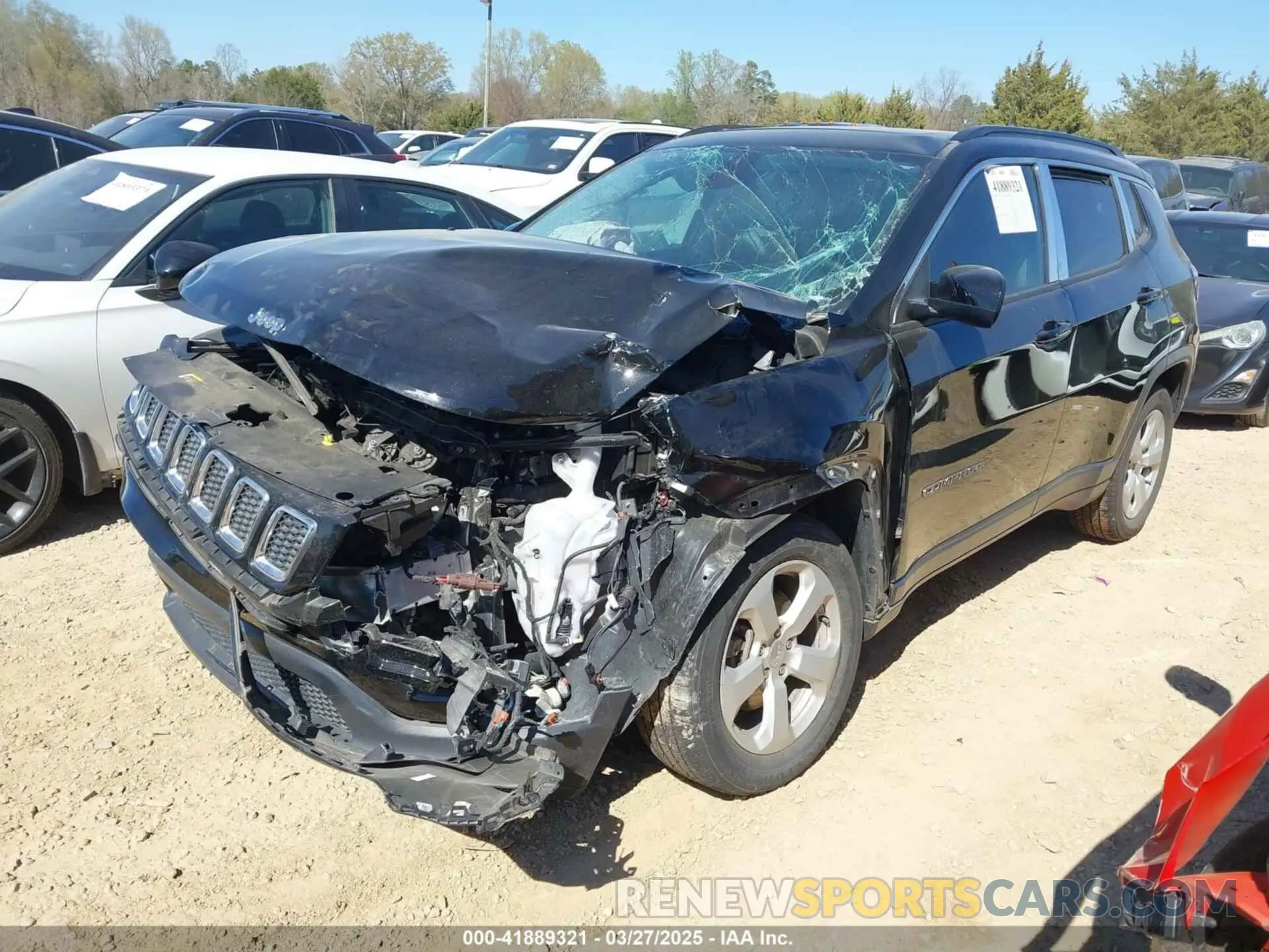 2 fotografías del automóvil dañado 3C4NJCBB4MT532251 JEEP COMPASS 2021