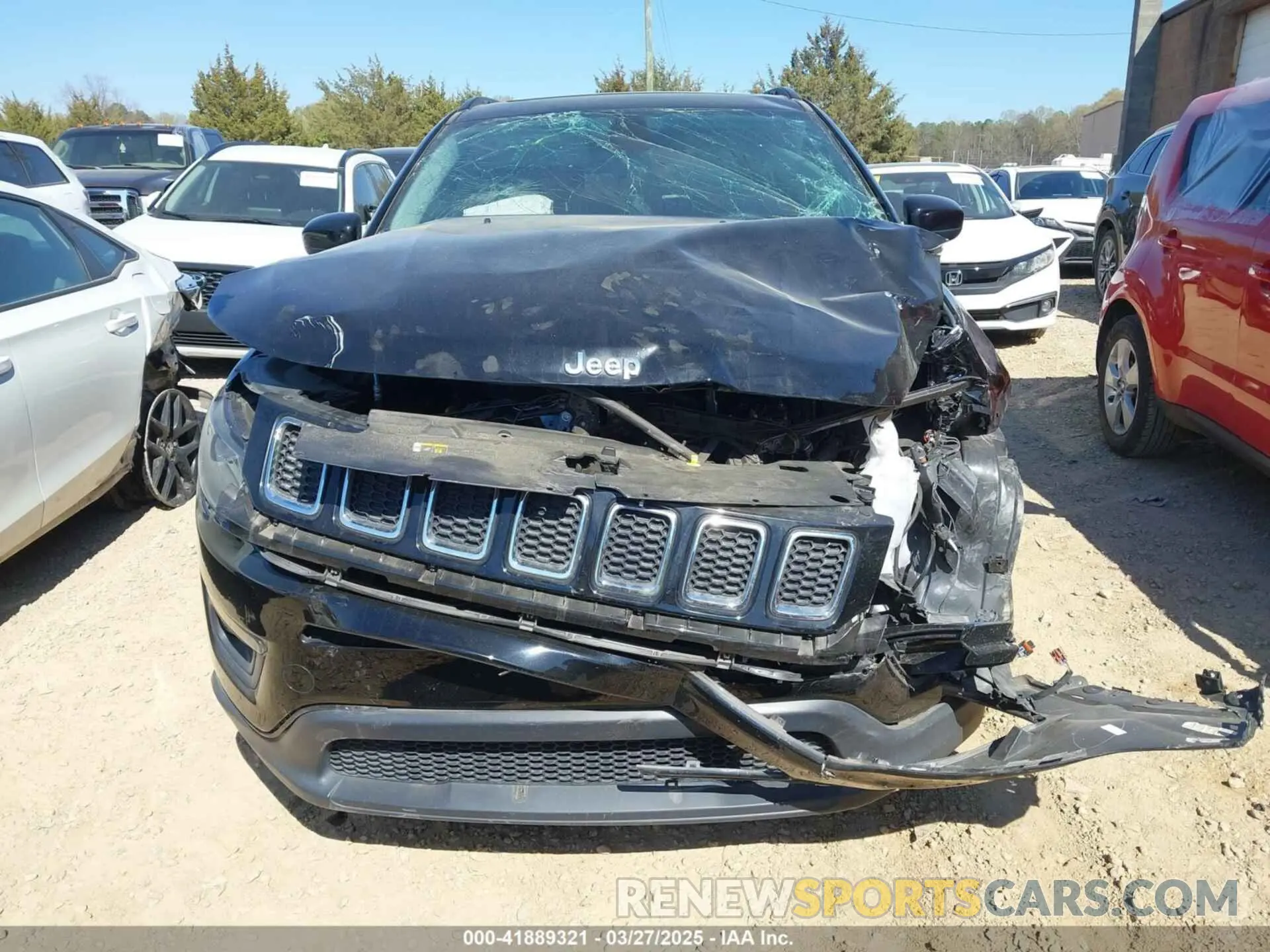 6 fotografías del automóvil dañado 3C4NJCBB4MT532251 JEEP COMPASS 2021