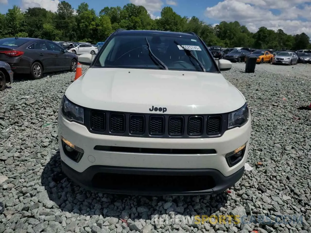 5 fotografías del automóvil dañado 3C4NJCBB4MT587380 JEEP COMPASS 2021