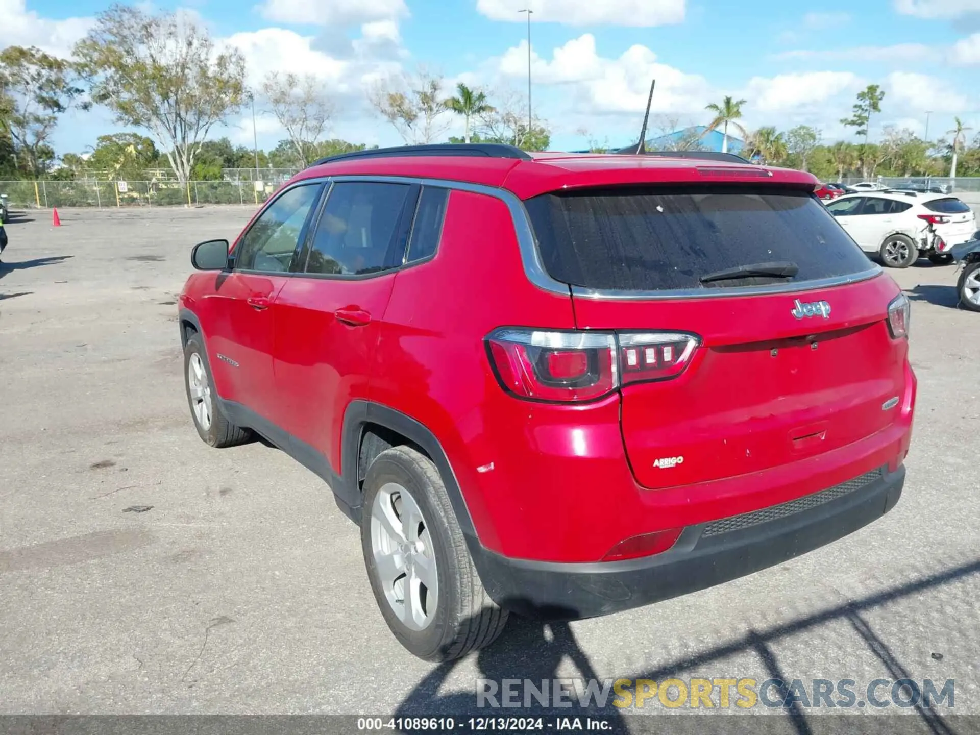3 fotografías del automóvil dañado 3C4NJCBB4MT592188 JEEP COMPASS 2021
